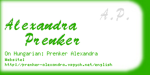 alexandra prenker business card